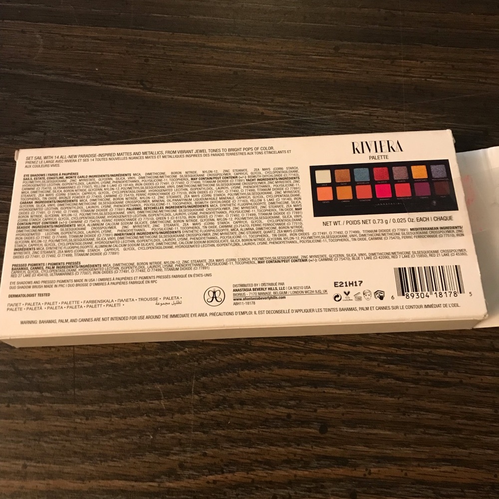 Riviera Anastasia Eyeshadow Color Palette - Picture 2 of 4
